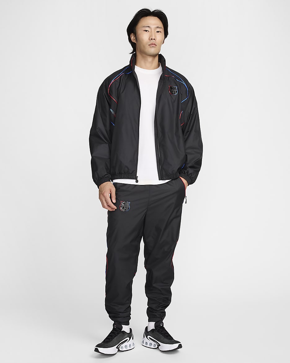 Veste legere de foot Nike Repel FC Barcelona Exterieur pour homme. Nike LU